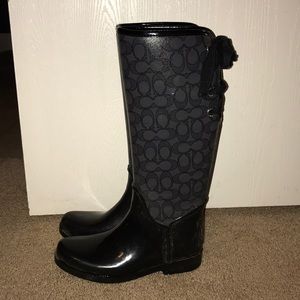 RARE Coach rain boots